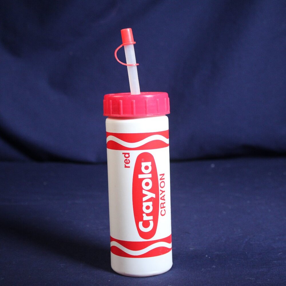 Vintage 1991 Red Crayola Crayon Cold Drink Tumbler